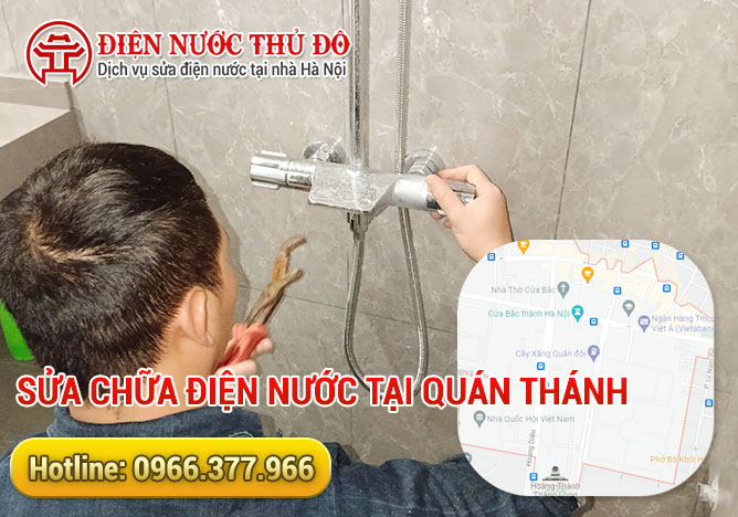 Sửa chữa điện nước tại Quán Thánh