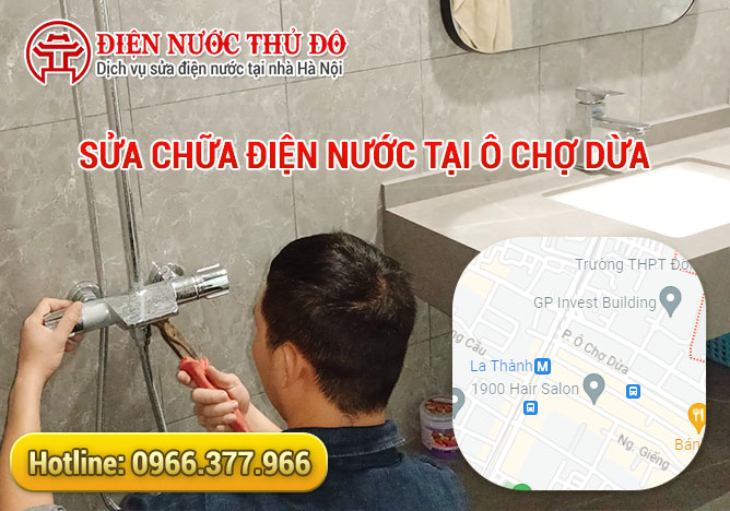 Sửa chữa điện nước tại Ô Chợ Dừa